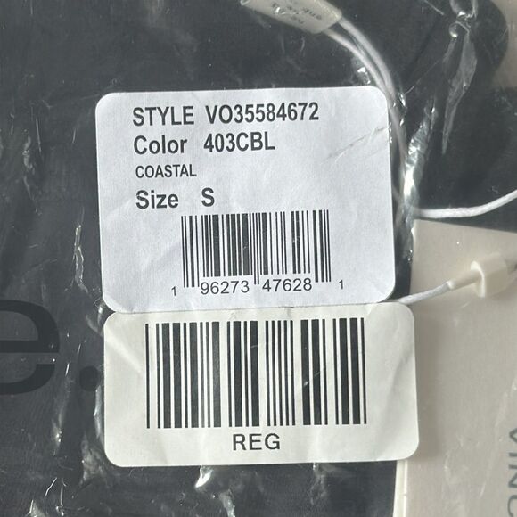 VINCE Solid Pima Cotton Henley‎ in coastal small NWT in packaging - Picture 4 of 4